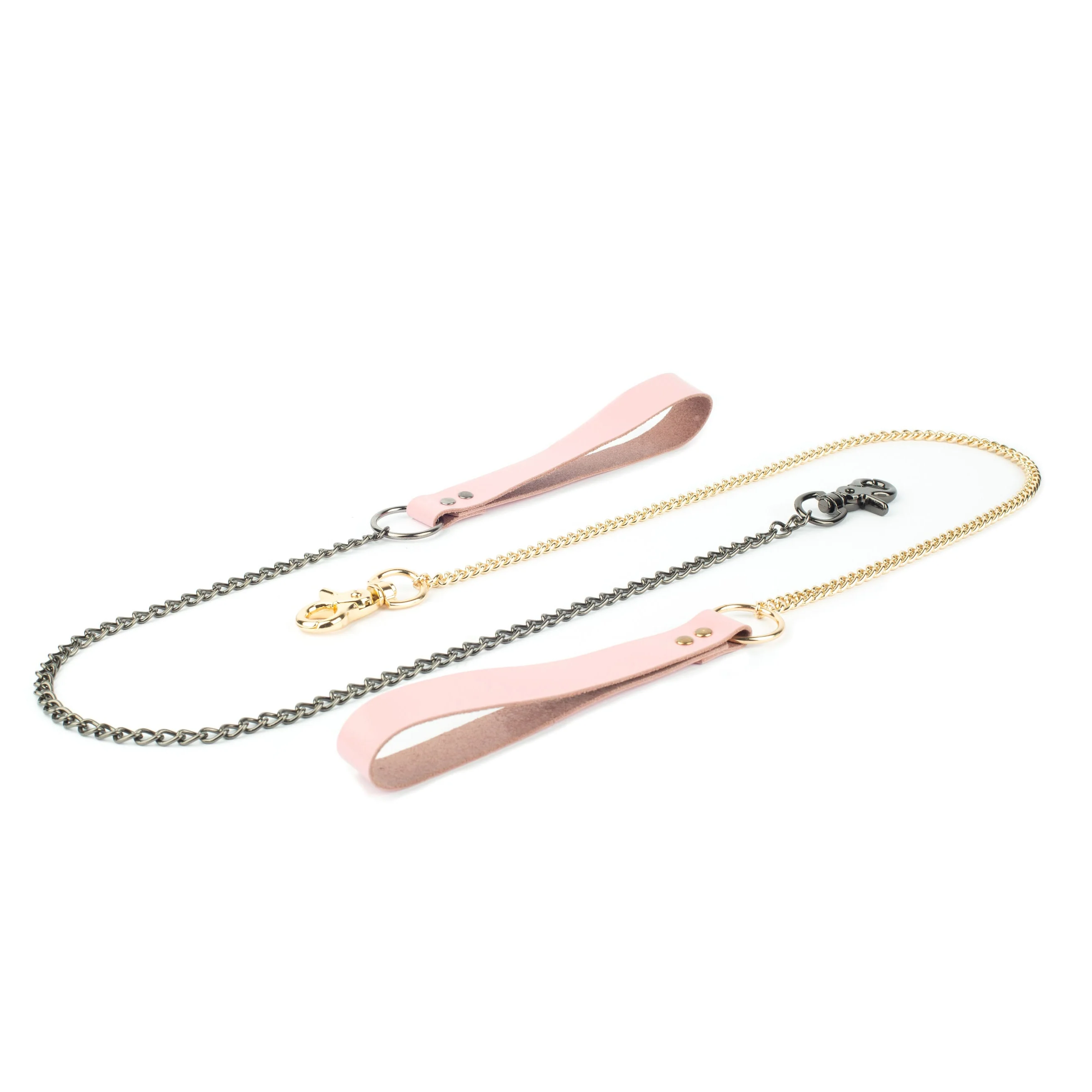 Leather Chain Leash with Direct Clasp - Image 4