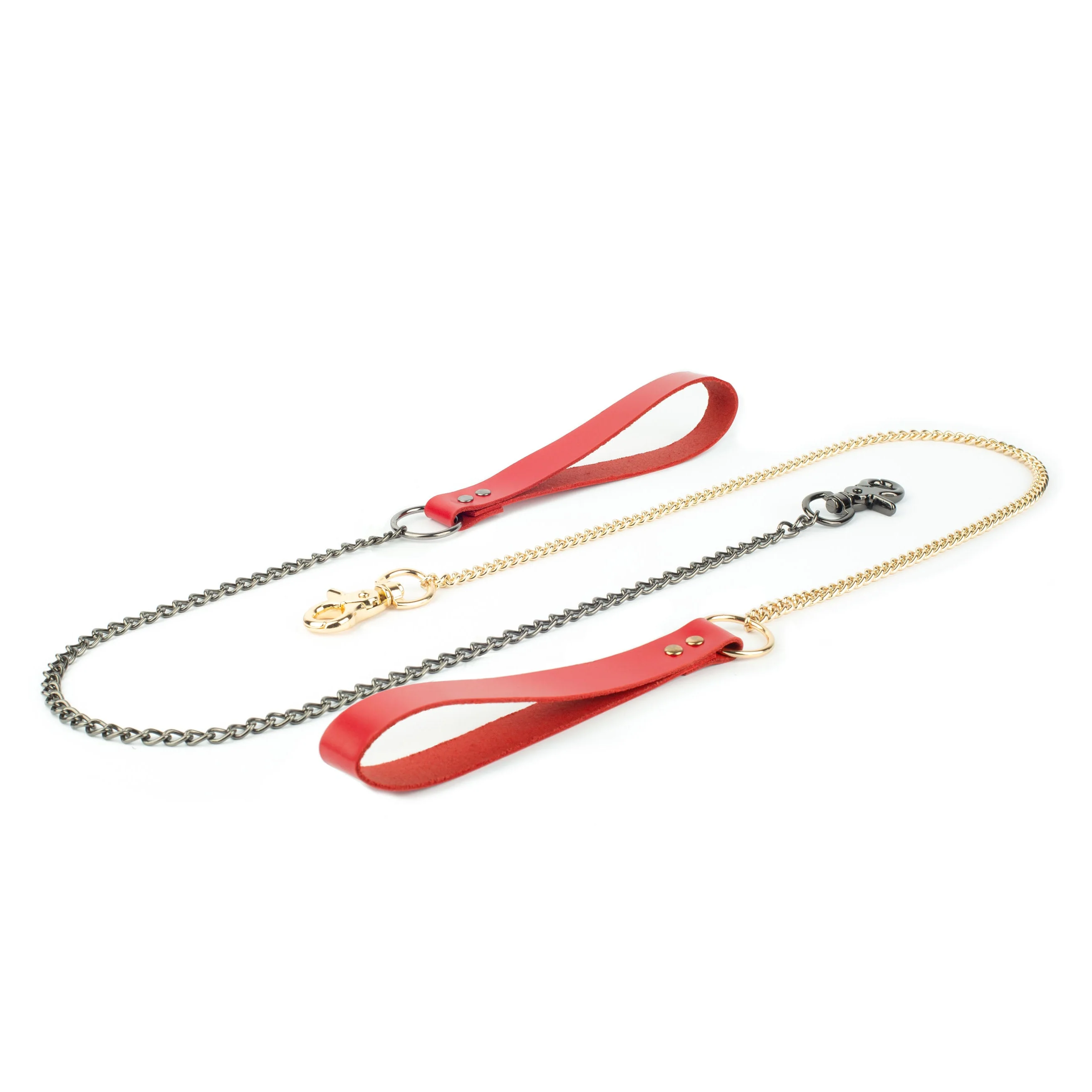 Leather Chain Leash with Direct Clasp - Image 5