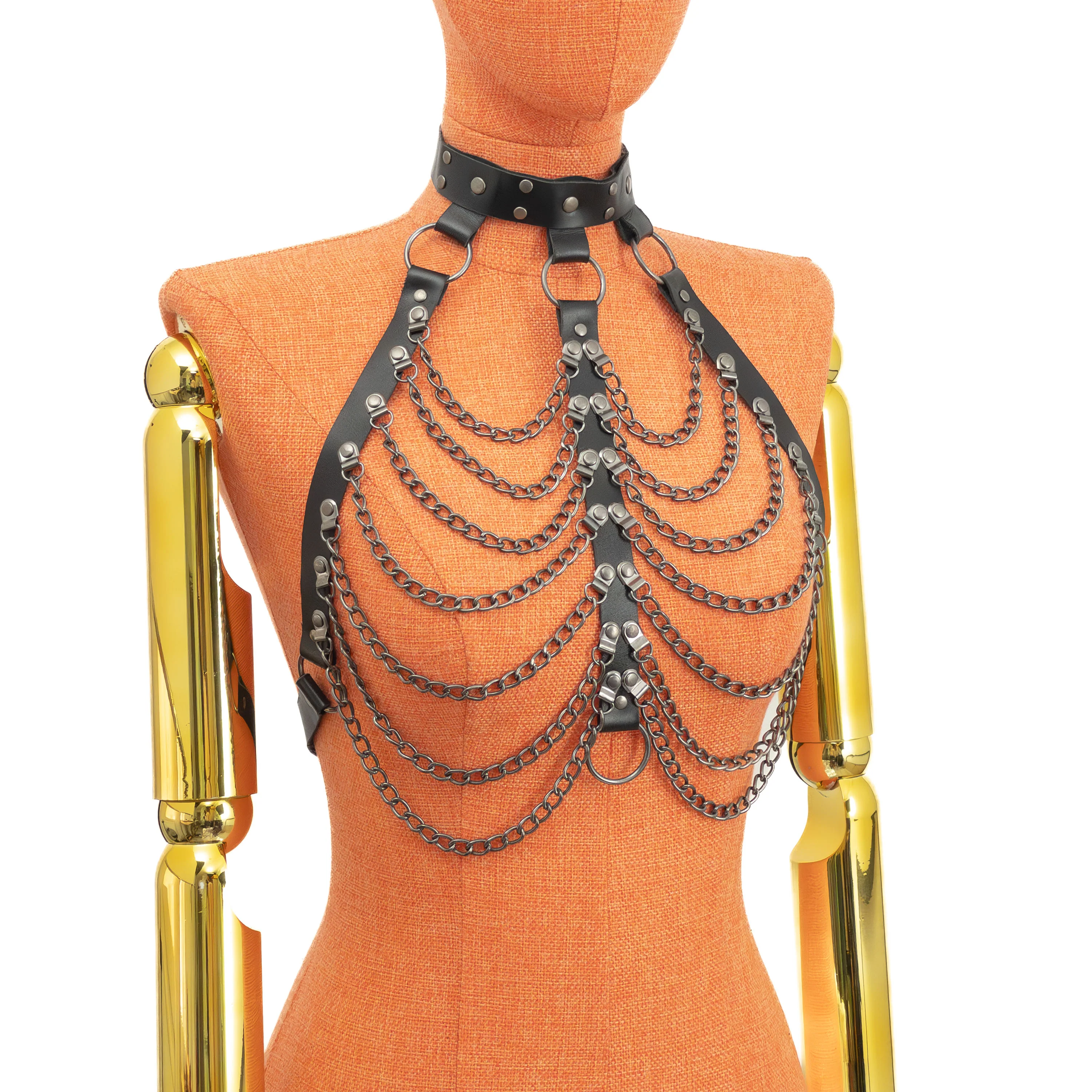 Chest Chain Harness with Choker - Image 6