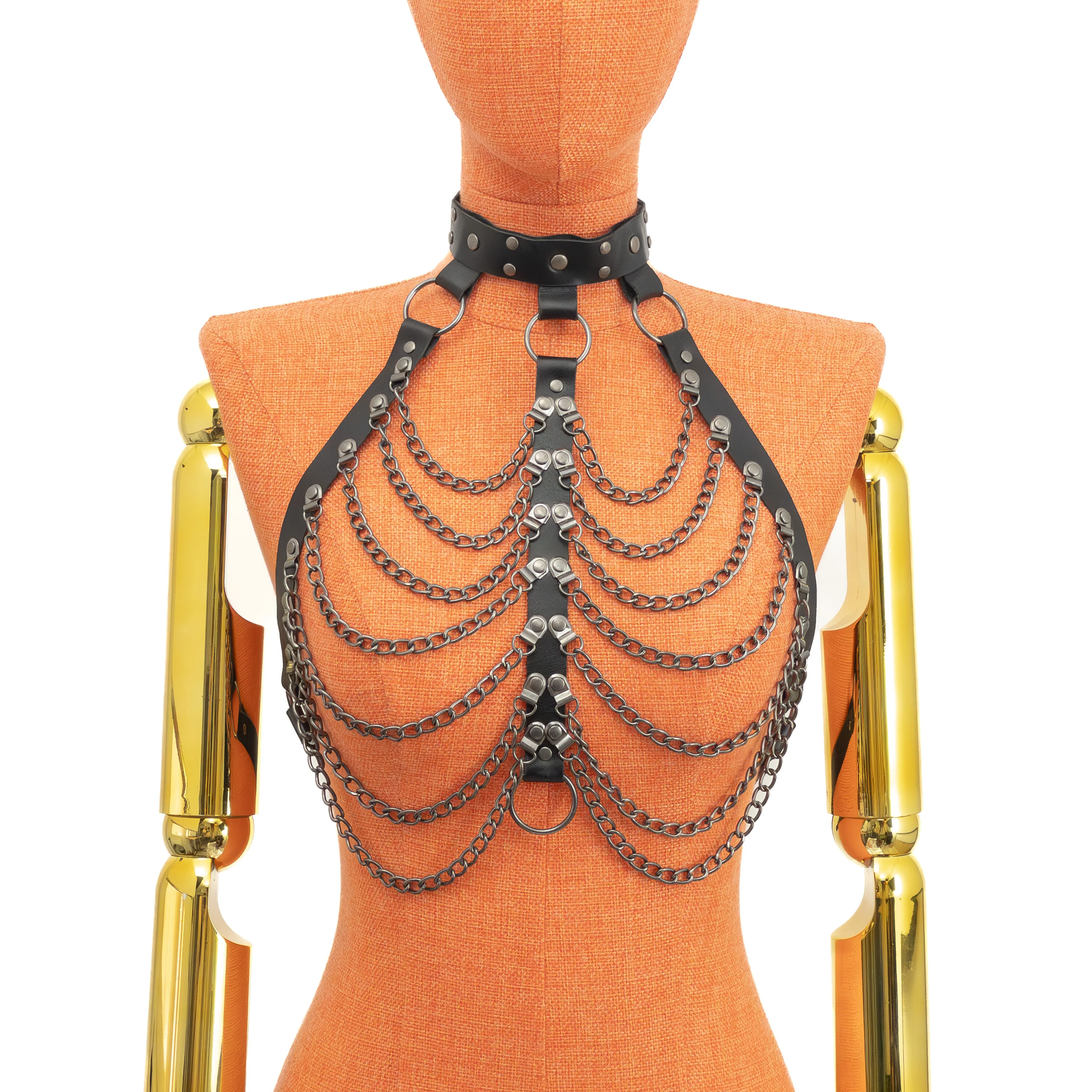 Chest Chain Harness with Choker - Image 7