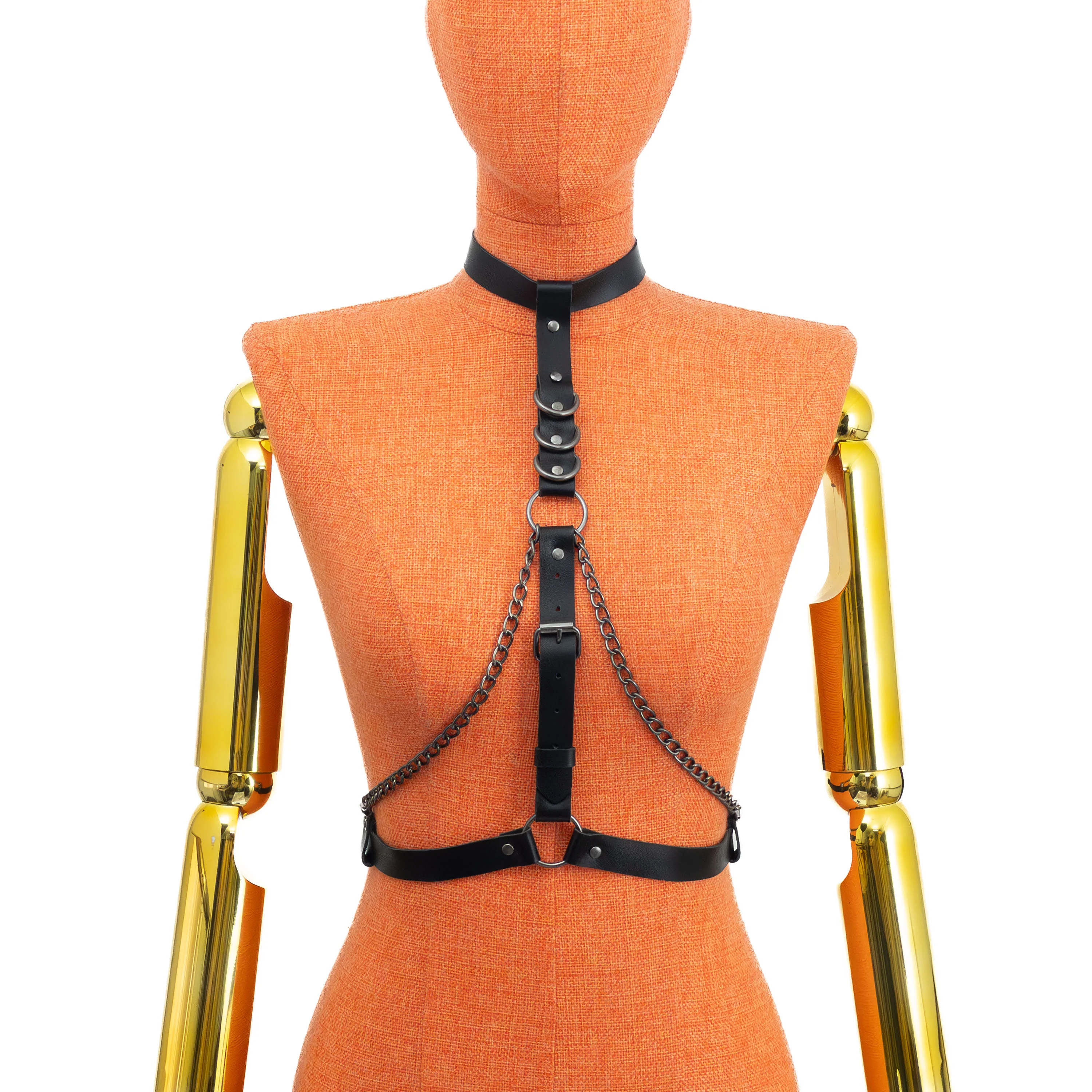 Collar Harness with Double Chain Detail - Image 5