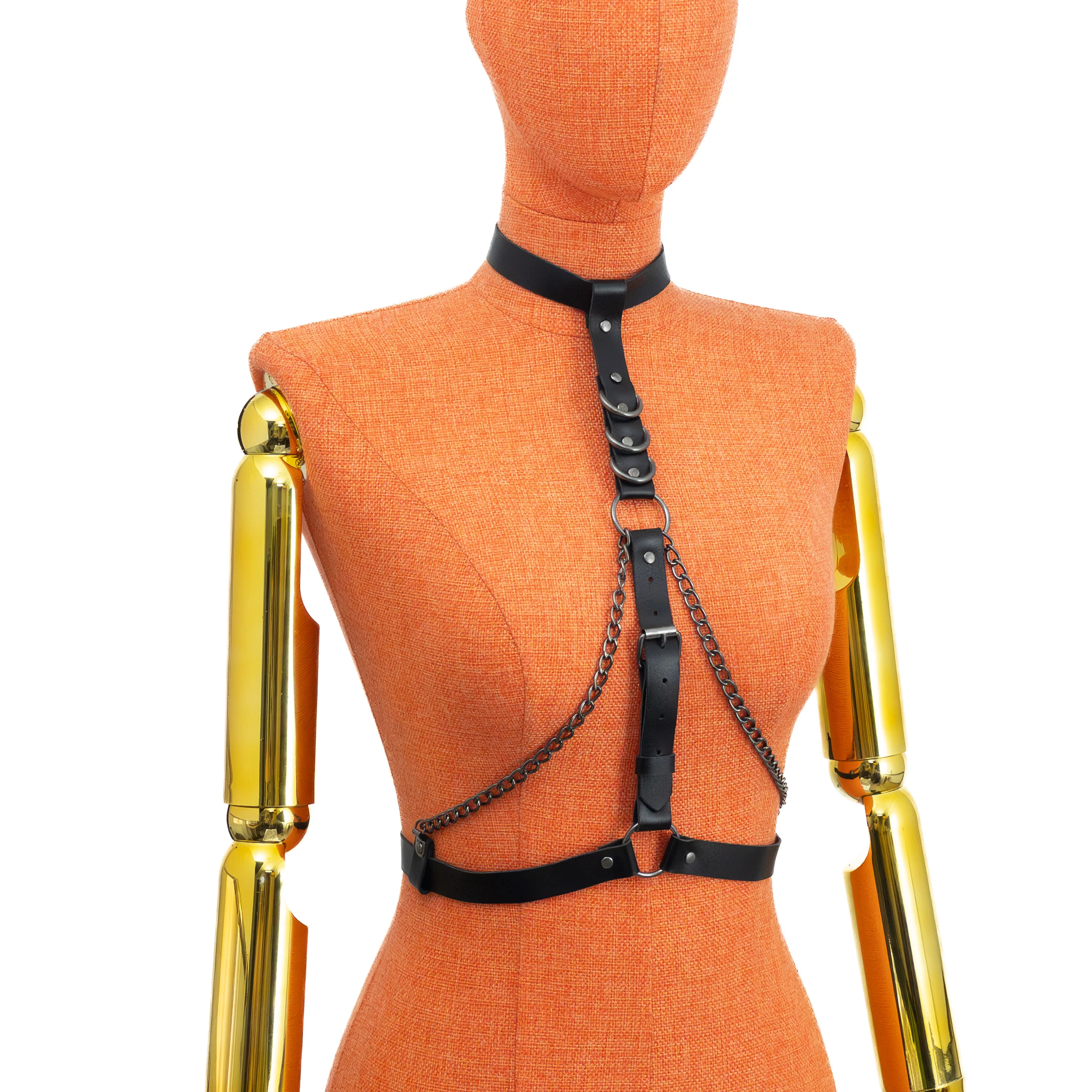 Collar Harness with Double Chain Detail - Image 6