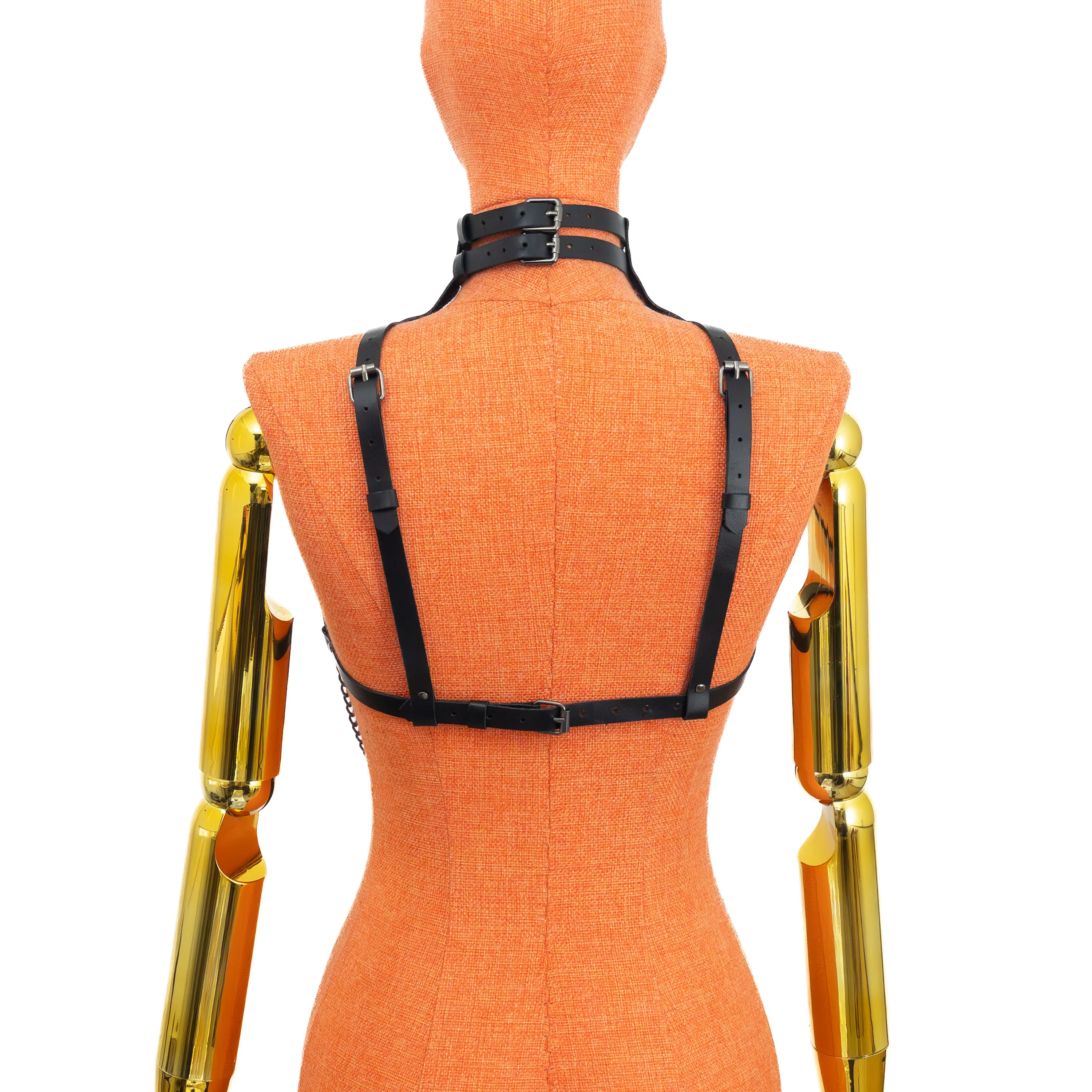 Diamond Pattern Harness with Under Chains - Image 5