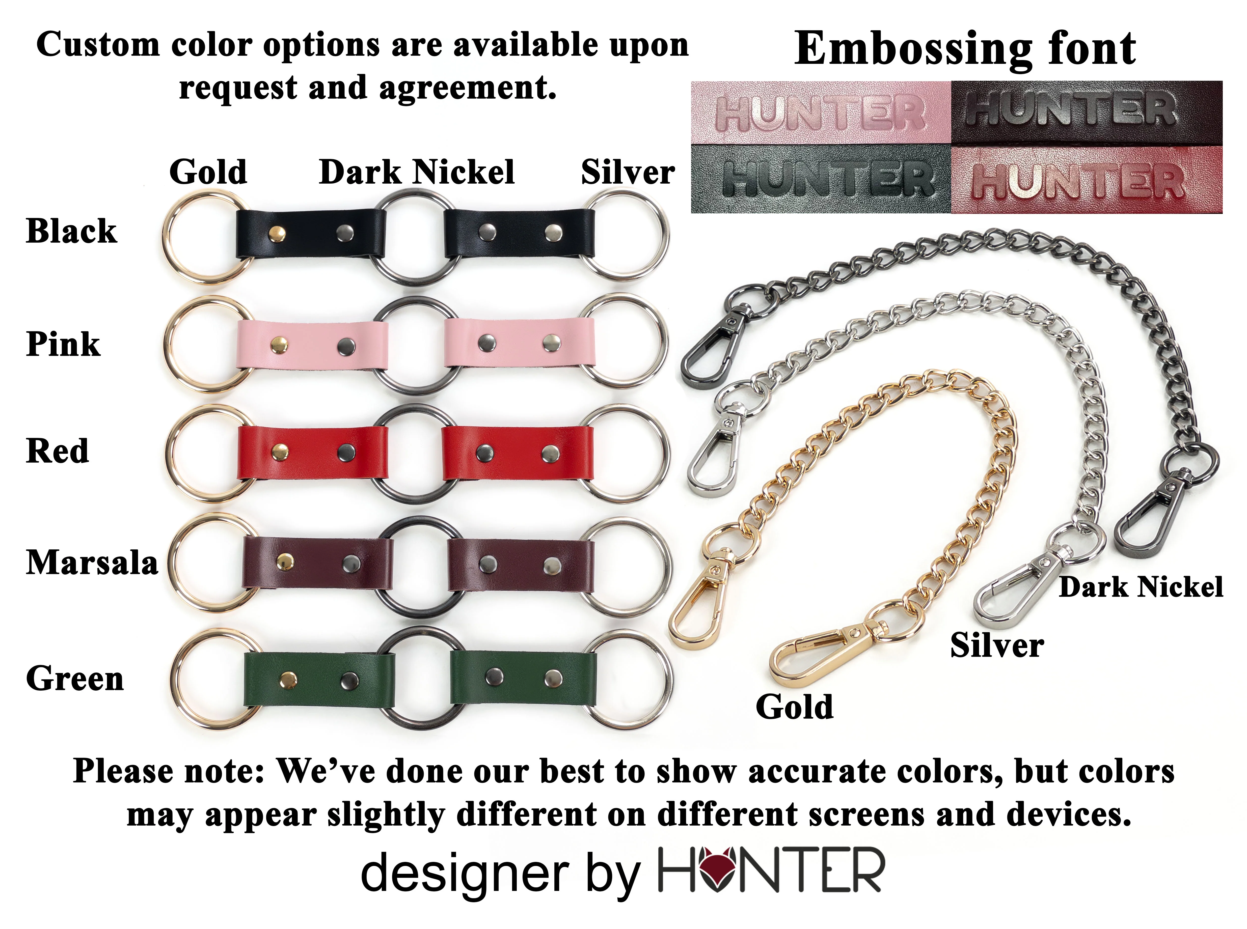 Everyday Leather Choker with Small Center Ring - Image 3