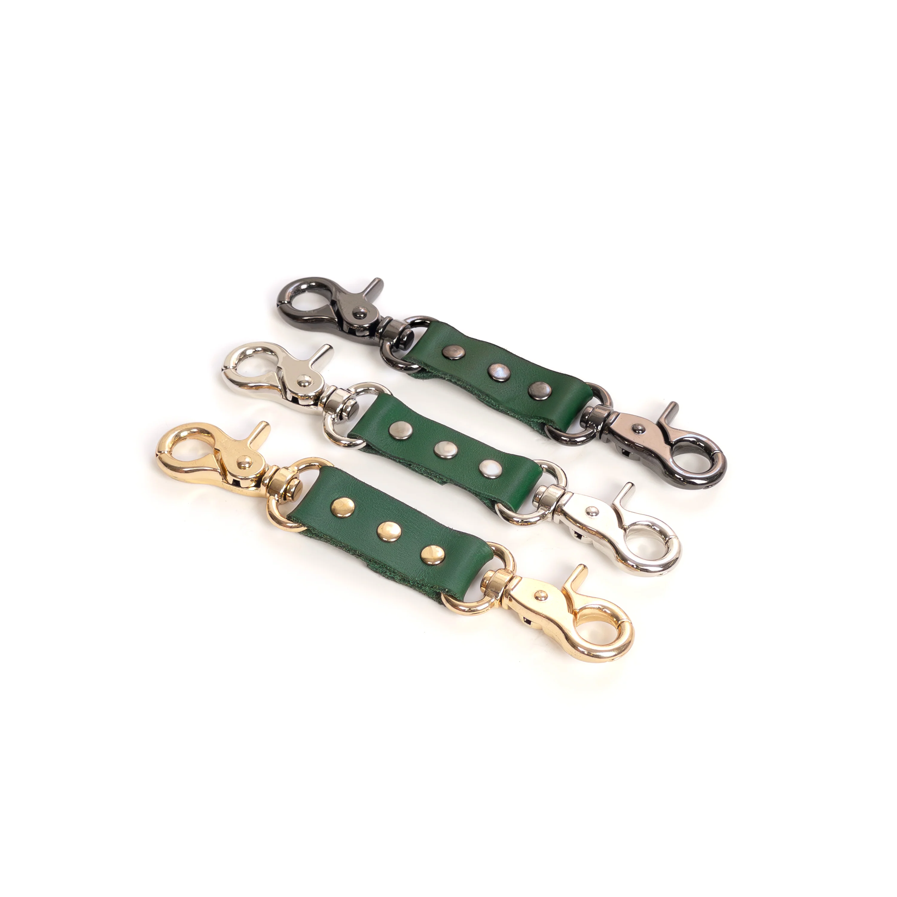Leather Connector with Double Carabiners - Image 3