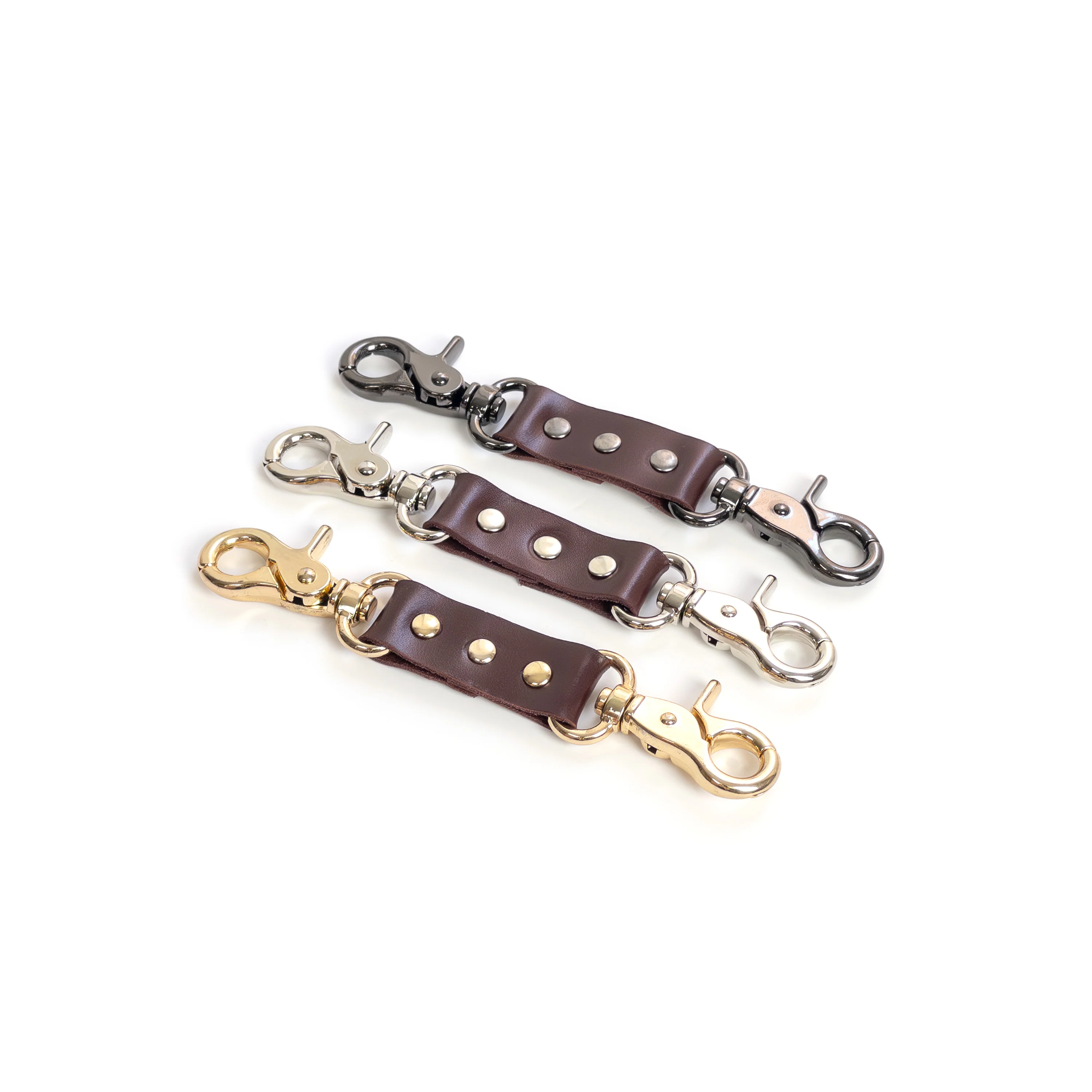 Leather Connector with Double Carabiners - Image 5