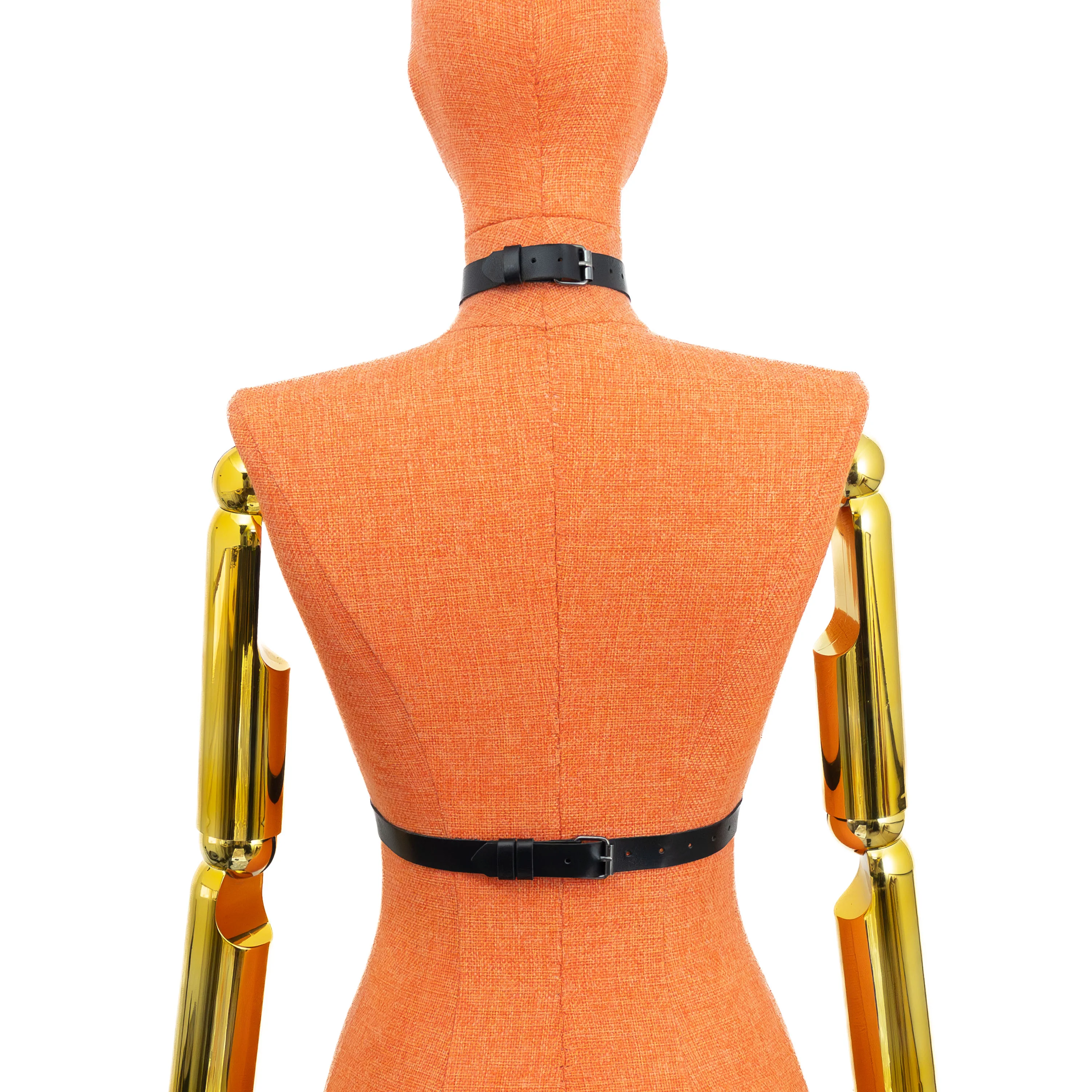 Leather Harness with Center O-Ring - Image 6