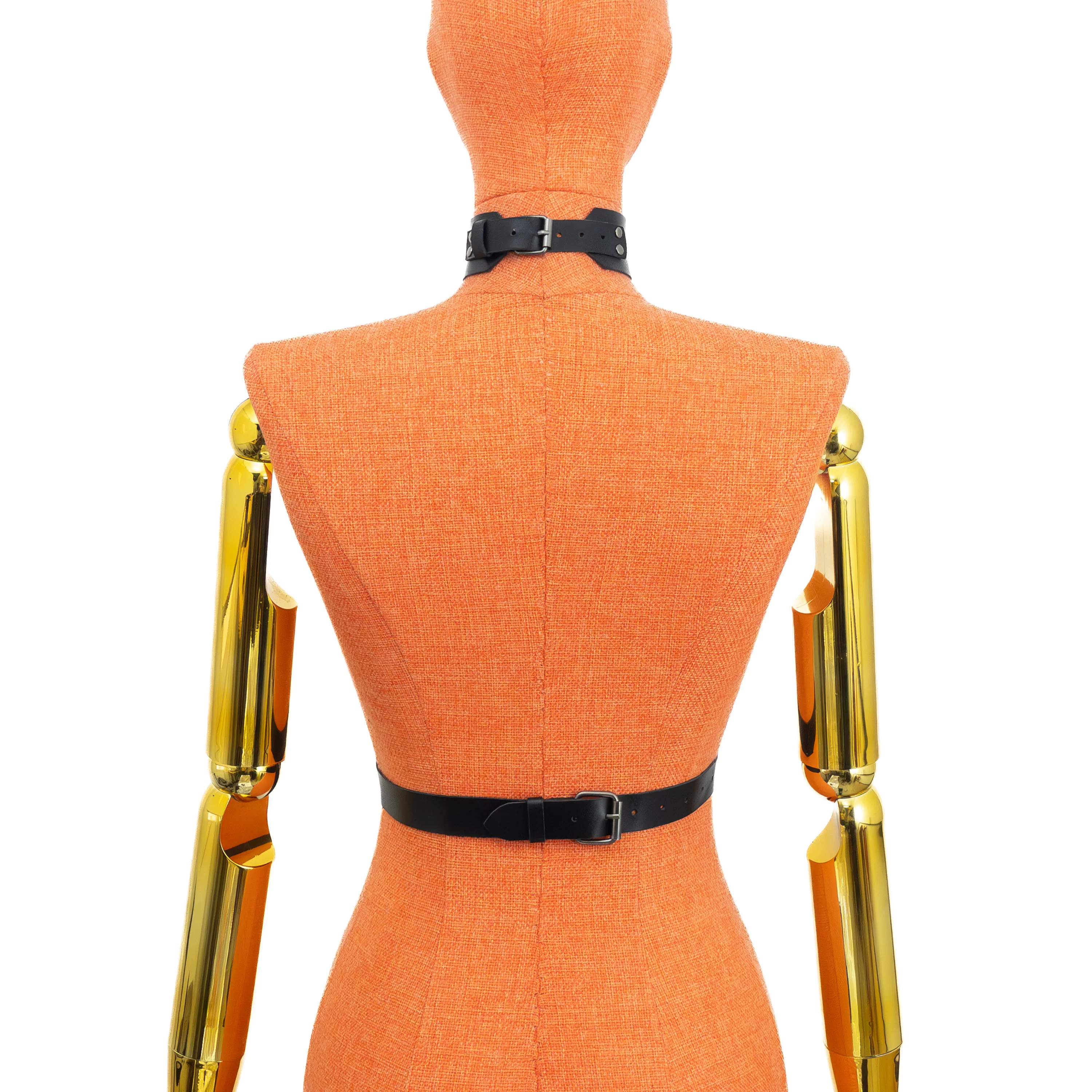 Leather Harness with Wide Choker - Image 5