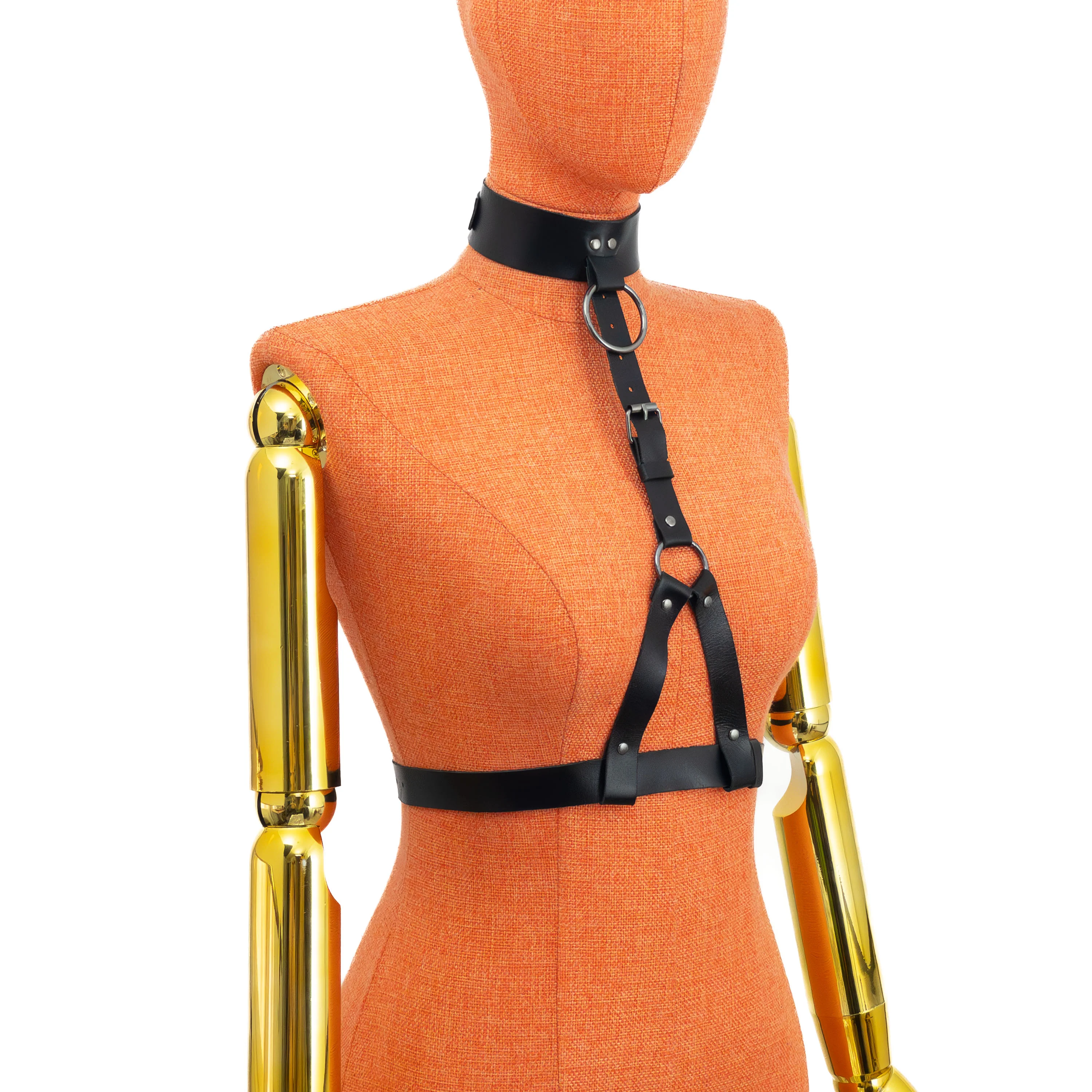 Leather Harness with Wide Choker - Image 6