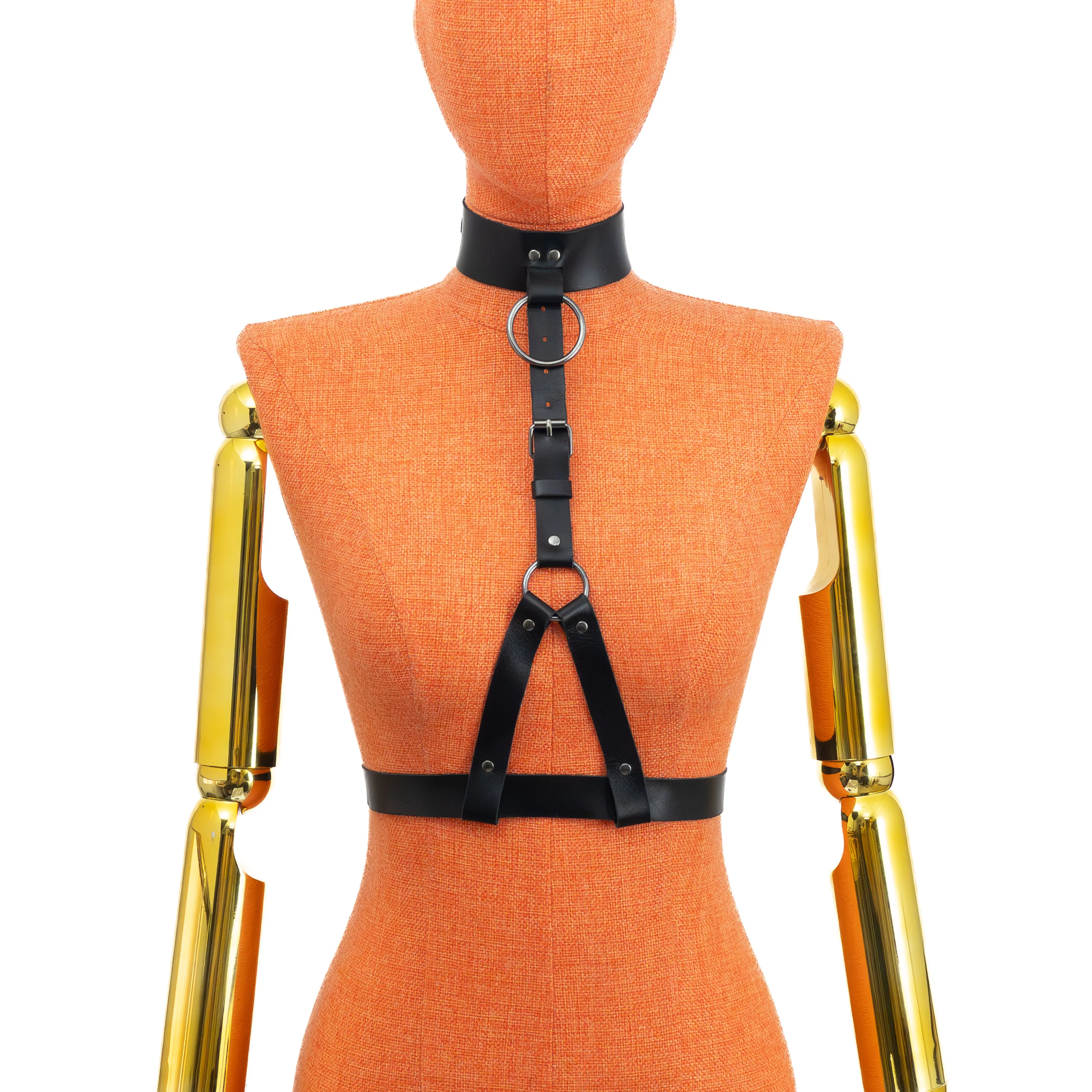 Leather Harness with Wide Choker - Image 7