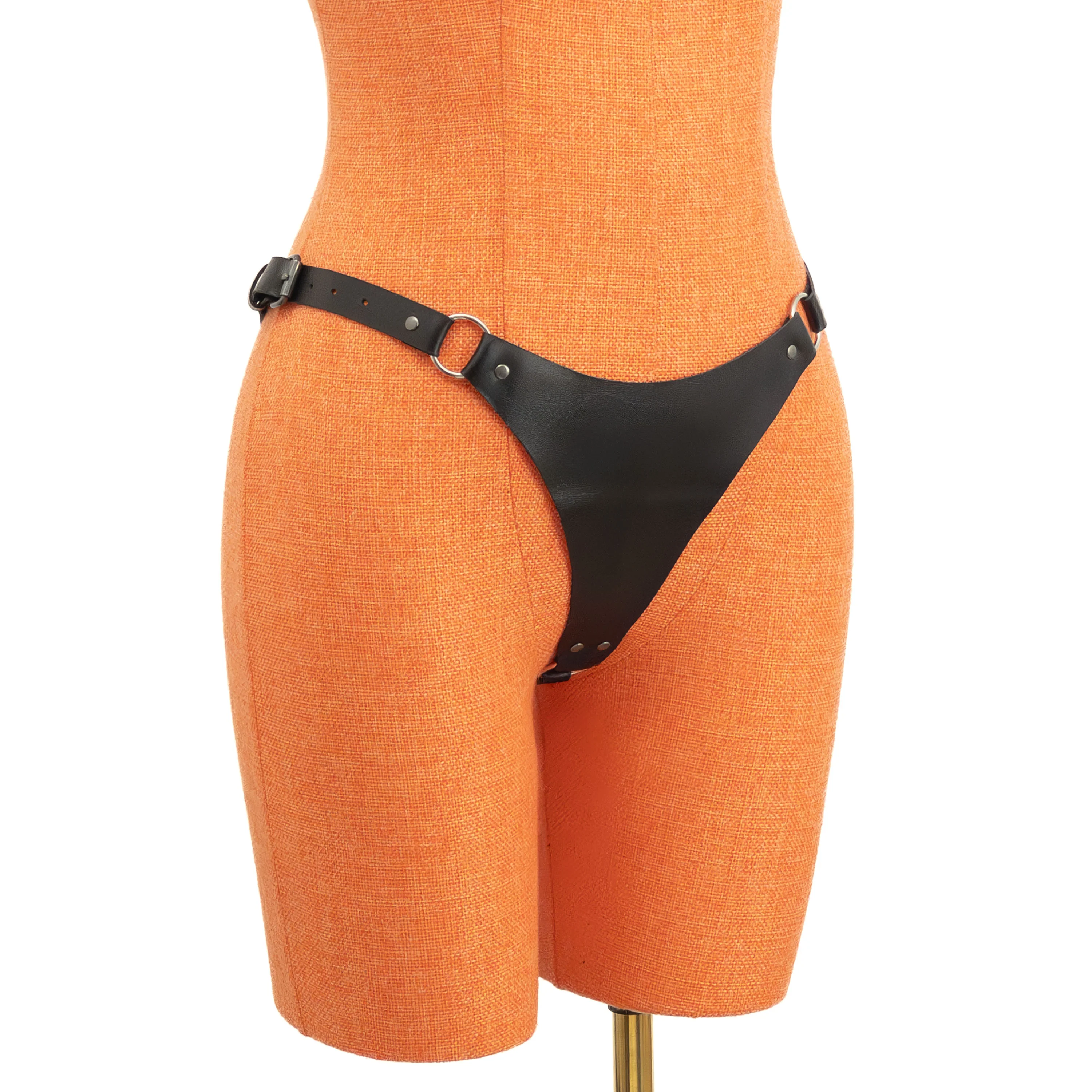 Leather Triangle Thong - Image 3