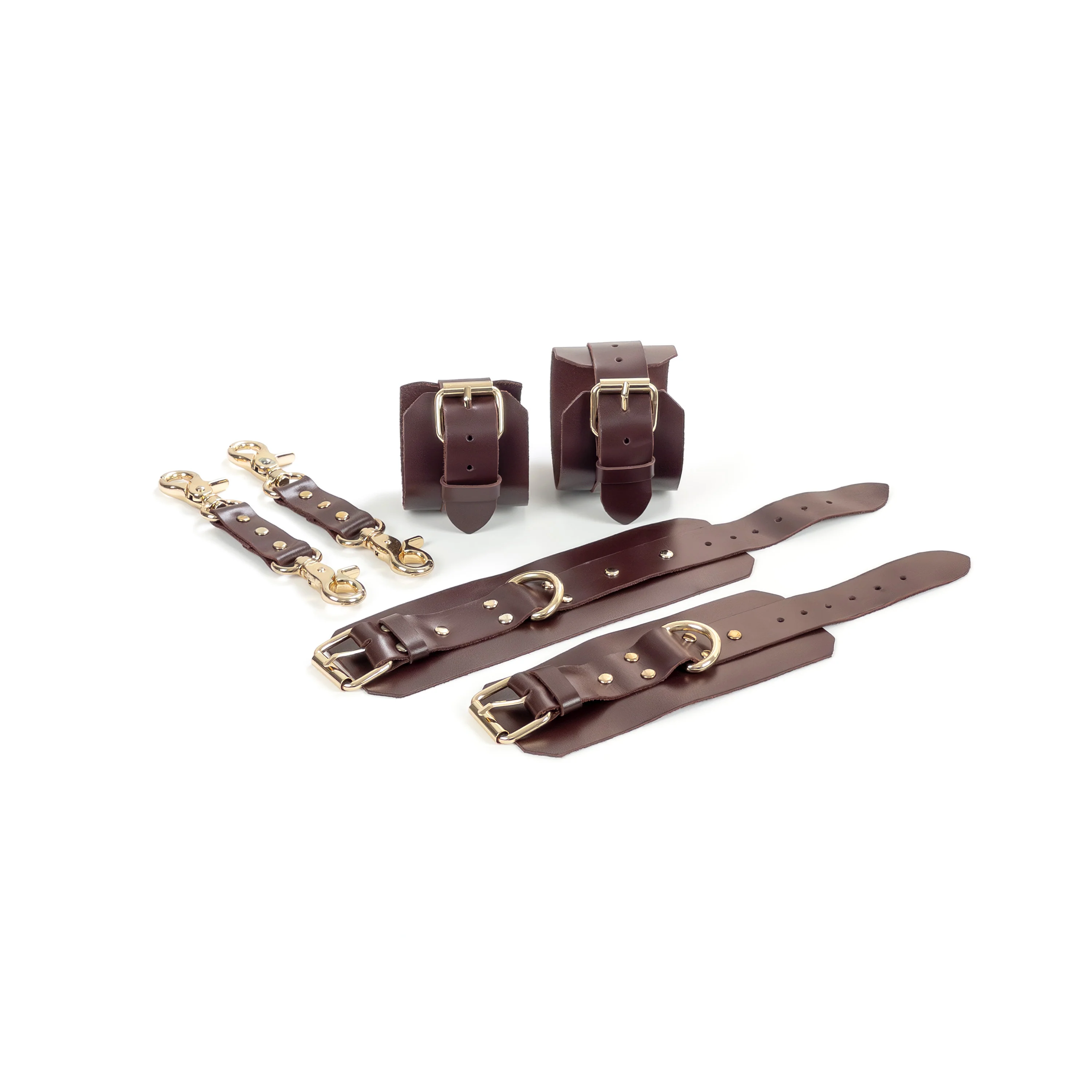 Leather Wrist and Ankle Cuffs Set - Image 10