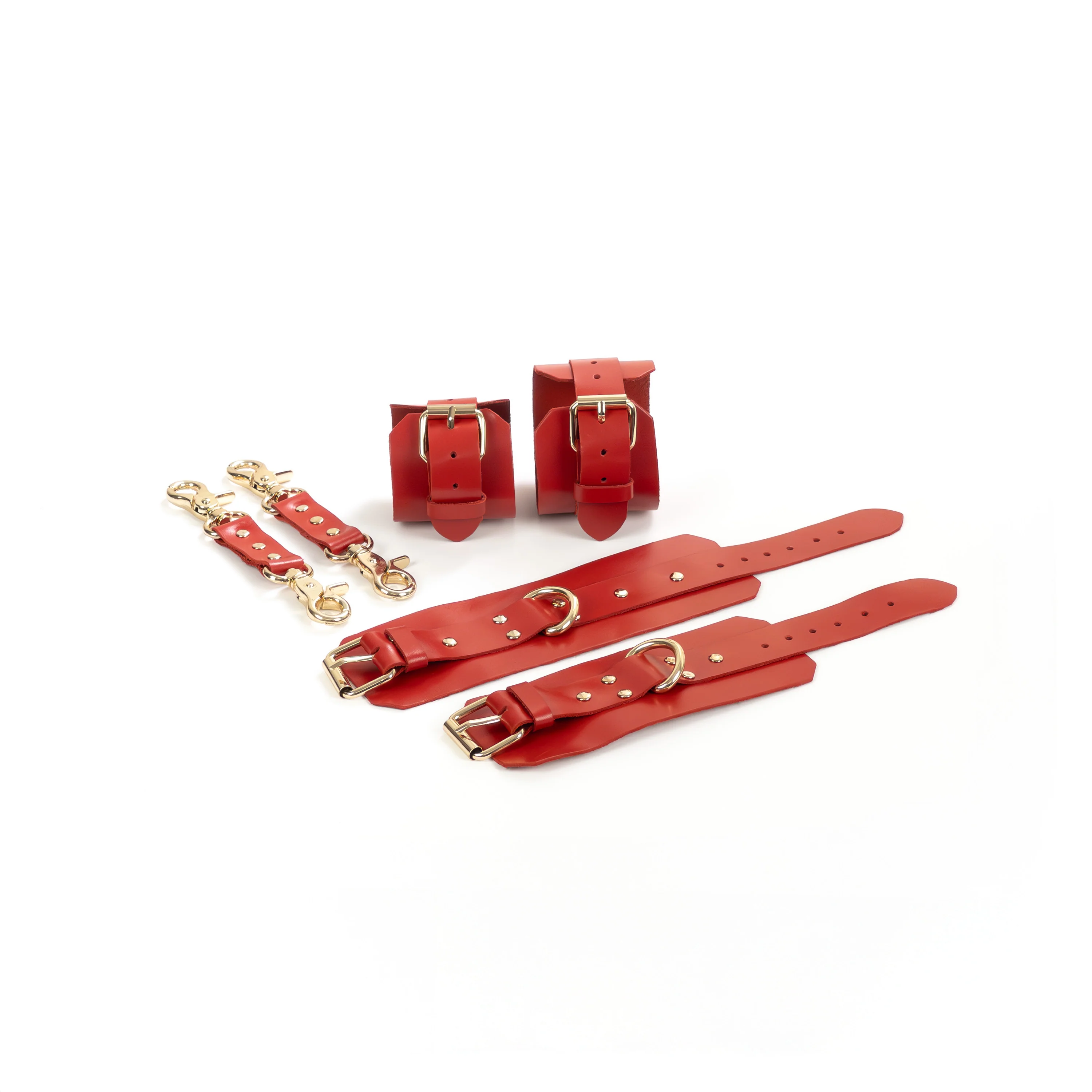 Leather Wrist and Ankle Cuffs Set - Image 7