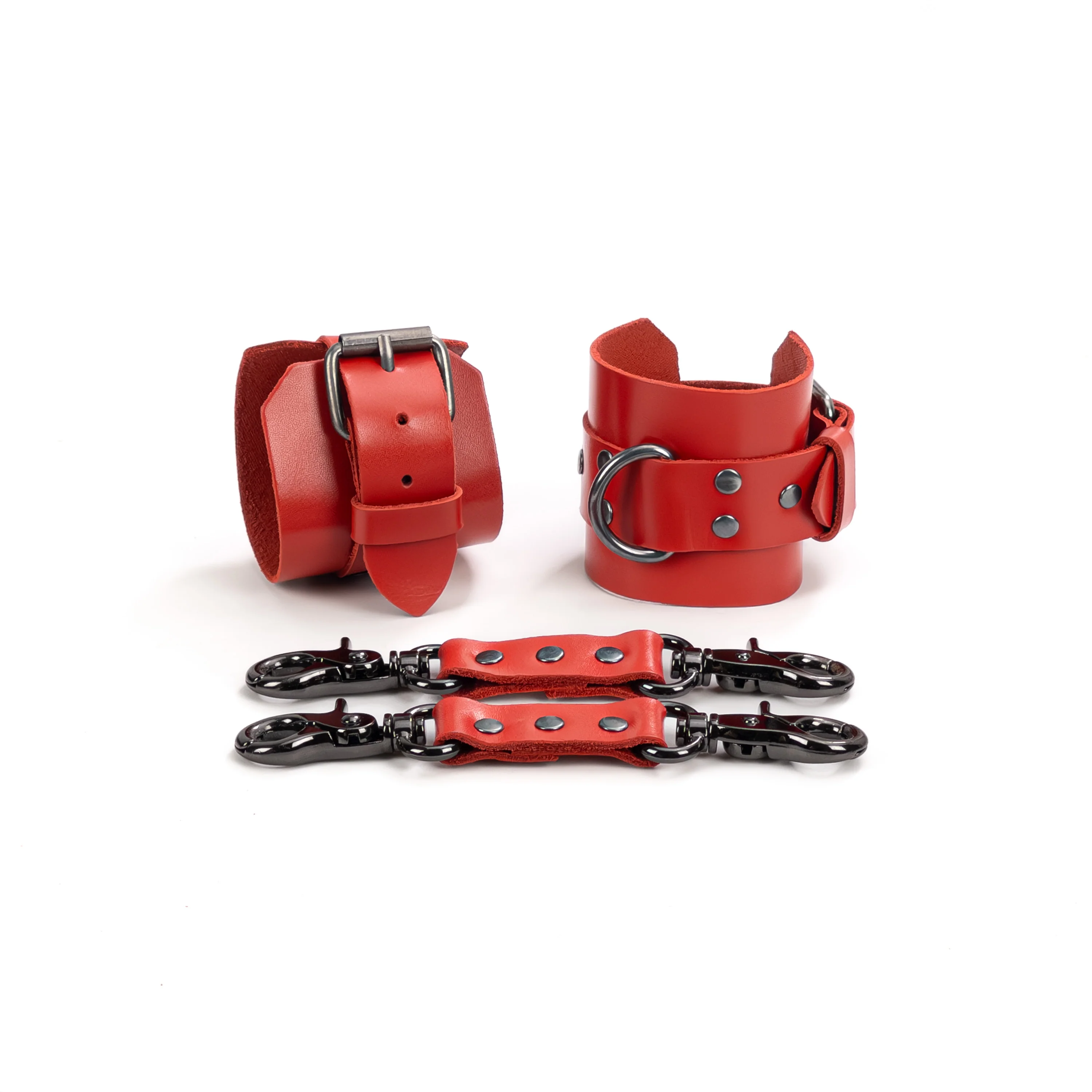 Leather Wrist Cuffs - Image 4