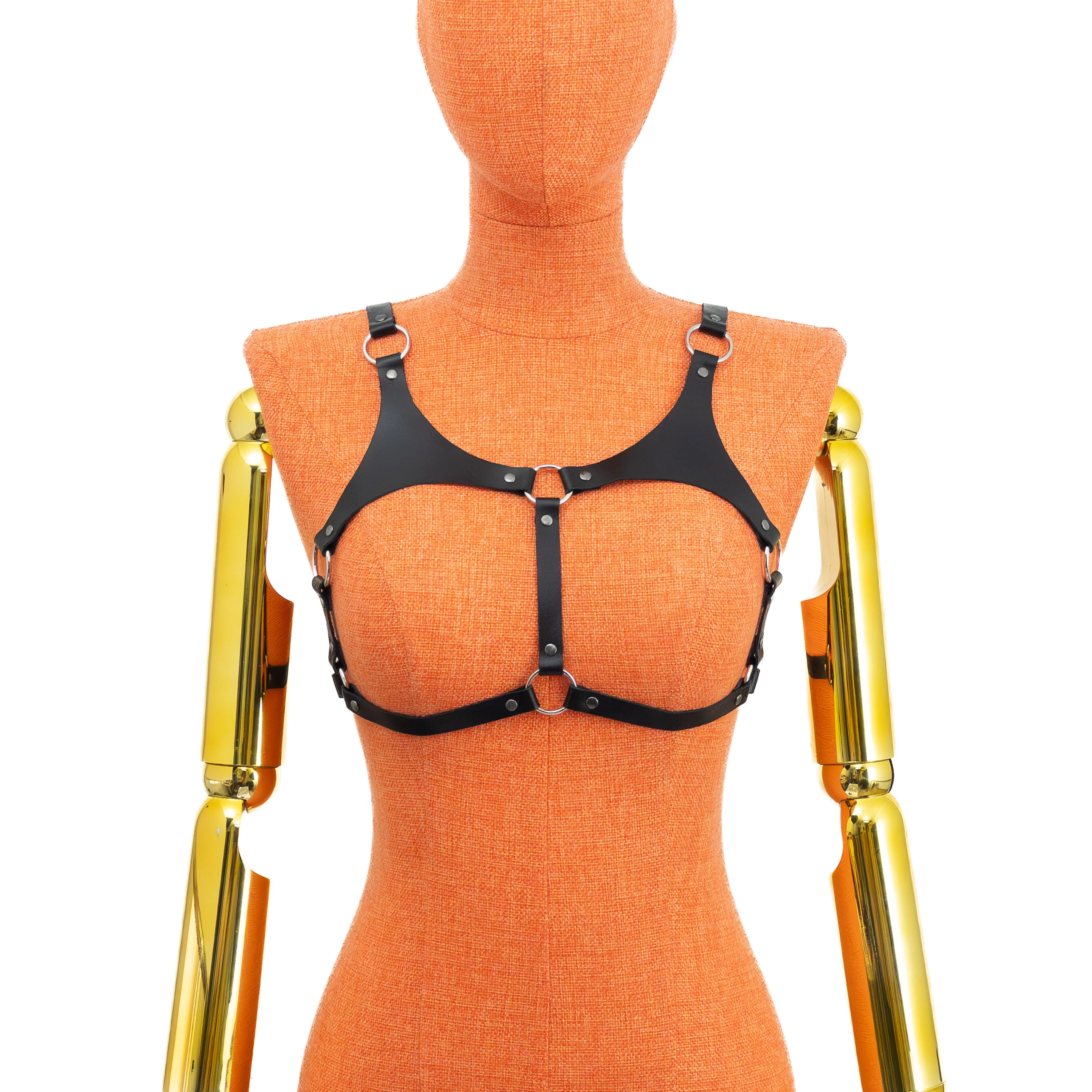 Ring Frame Open Cup Harness Bra - Image 7
