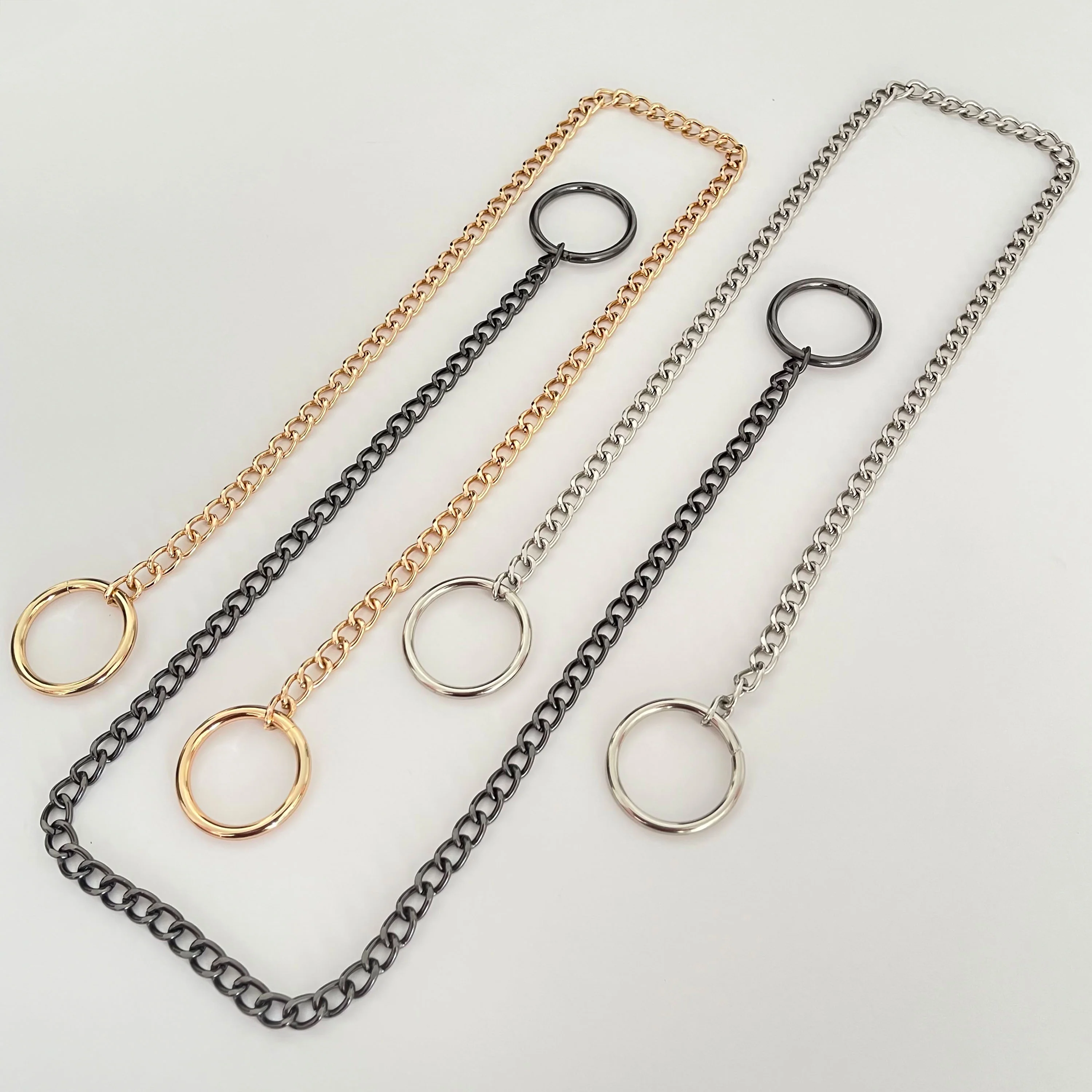 Sliding Chain Choking Collar with Dual Rings - Image 4