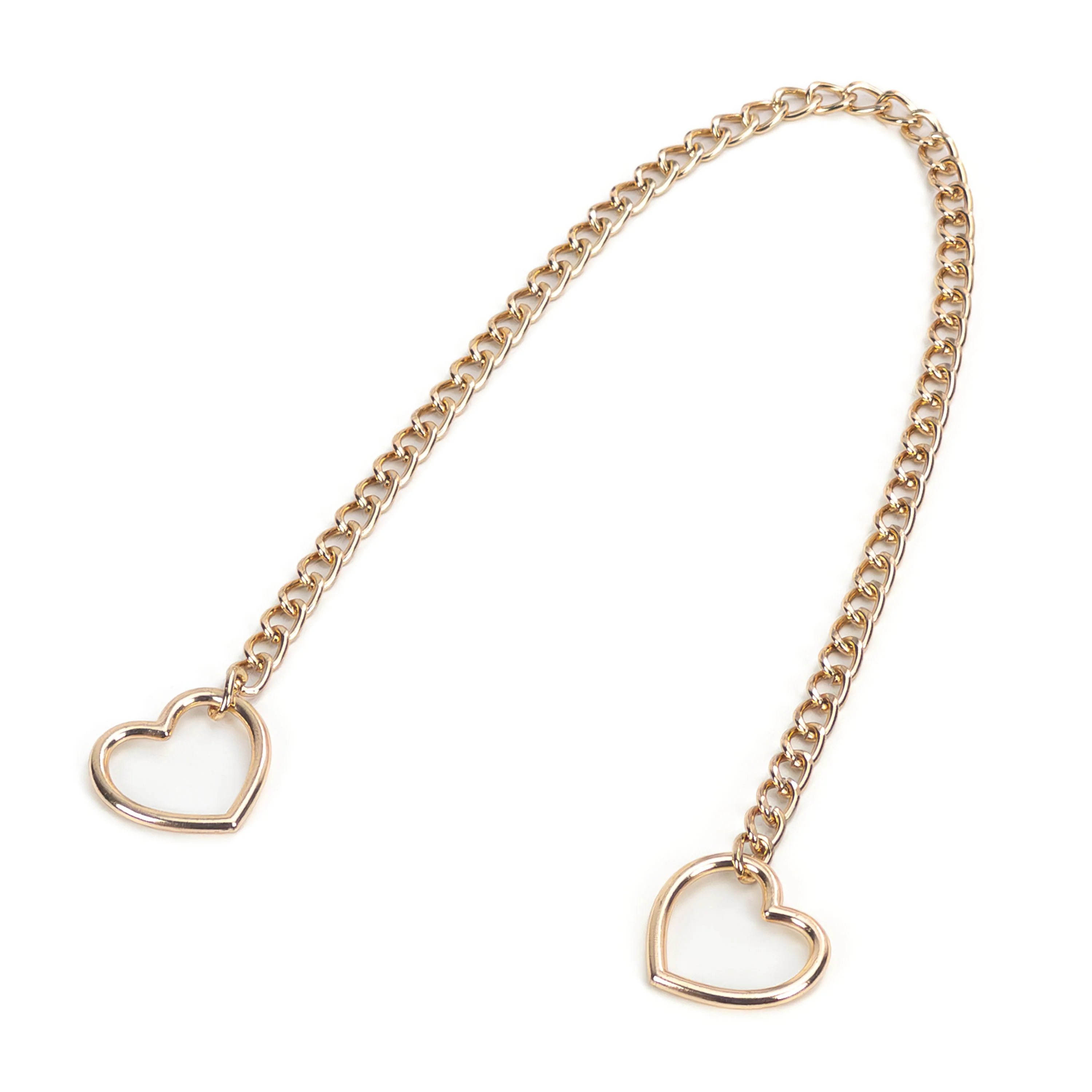 Sliding Chain Choking Collar with Heart Rings - Image 7